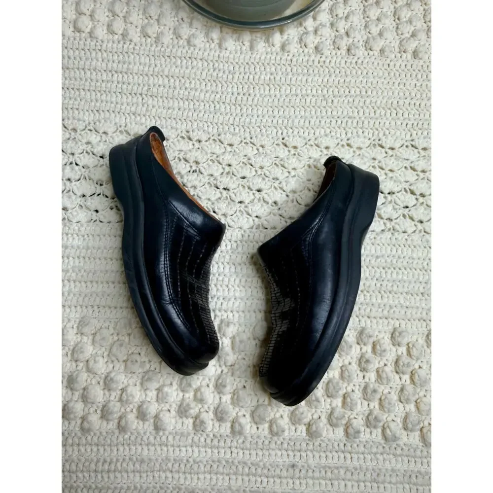 BIRKENSTOCK FOOTPRINTS Women's 41 US 10 Ashby Clogs Comfort Shoes Black Leather
